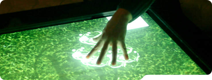 multi-touch surface in action