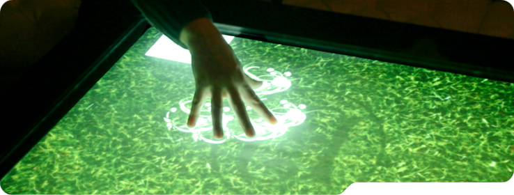 Your Surface multi-touch table in action